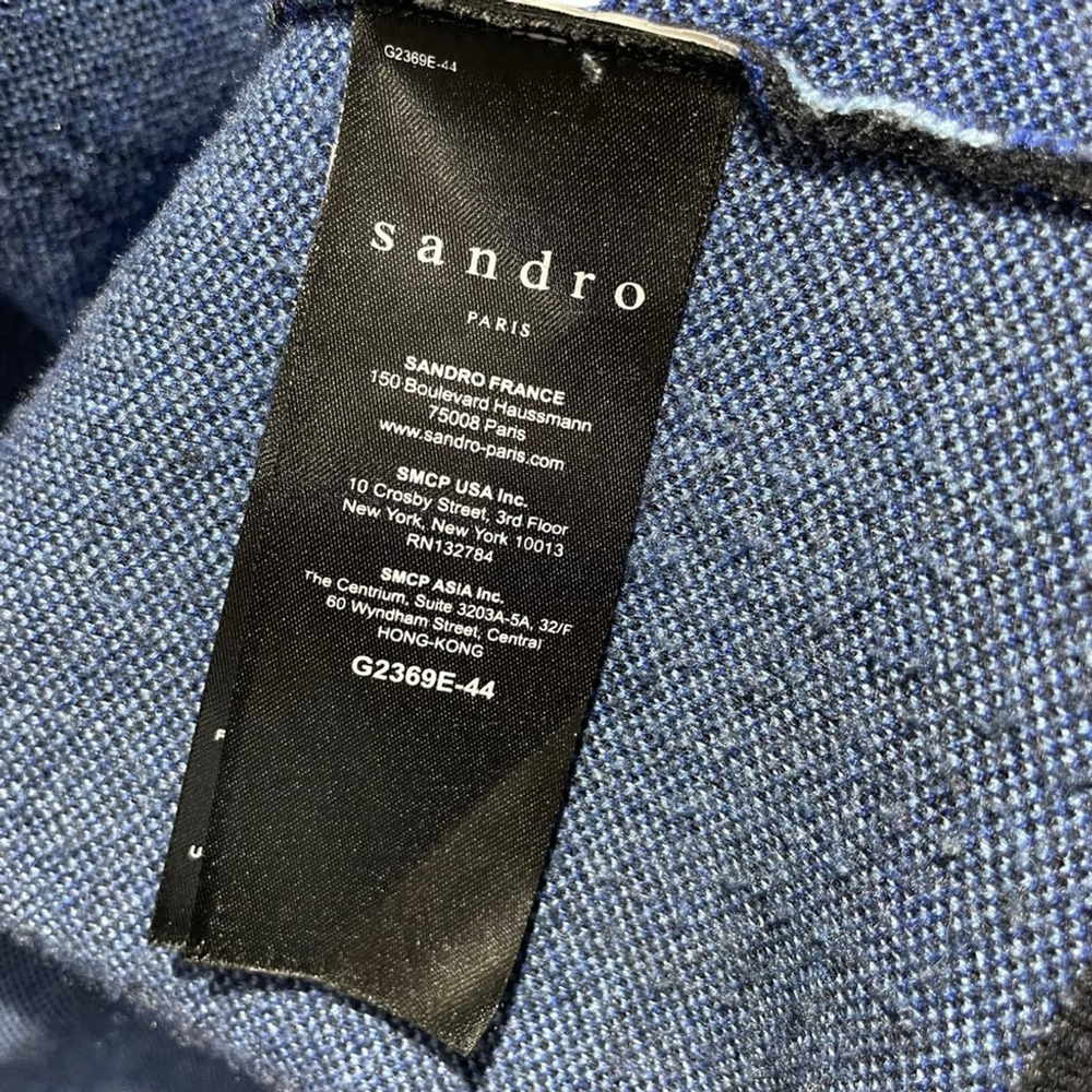 Sandro Juste Lightning Bolt Open Front Cardigan Size 1/ S - Picture 7 of 8